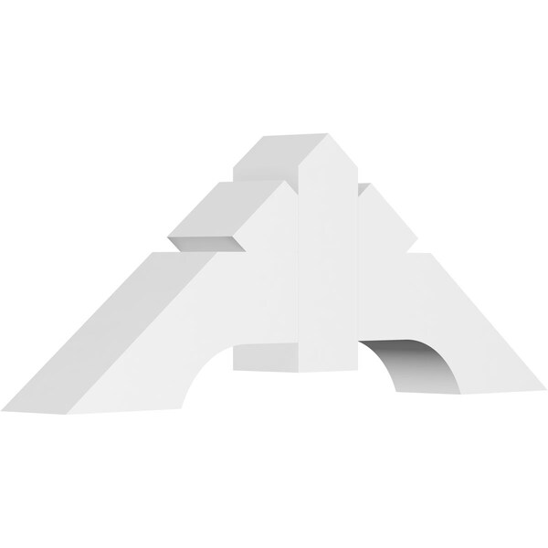 Ekena Millwork Vanguard Architectural Grade PVC Gable Bracket, 48"W x 18"H x 6"D x 6"F, 9/12 Pitch GBP048X18X0606VAN00 - main